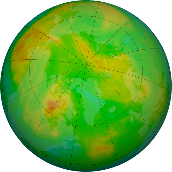 Arctic ozone map for 30 May 2012